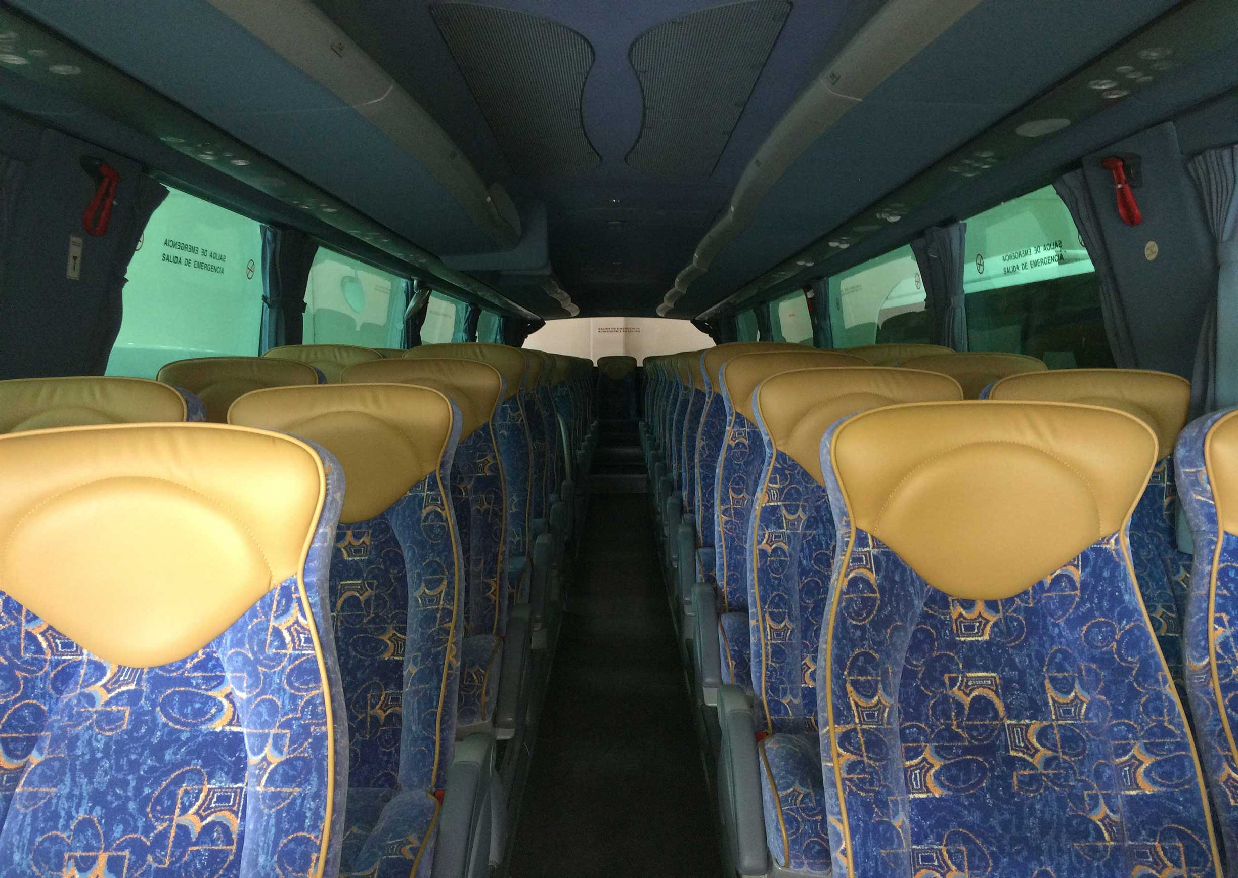 Interior de uno de nuestros autobuses